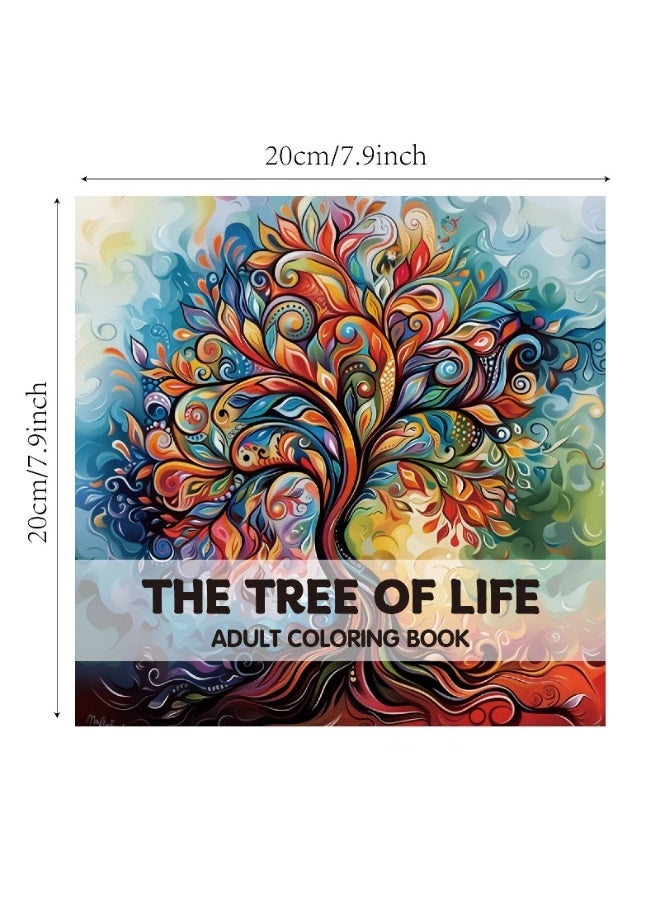 كابسترو مجموعة كتب تلوين مفصلة - 24 تصميمًا فريدًا للتلوين الإبداعي والاسترخاء | كتاب تلوين مصور للإبداع في المنزل وبعيدًا عن الشاشات - بموضوع شجرة الحياة - Image 5